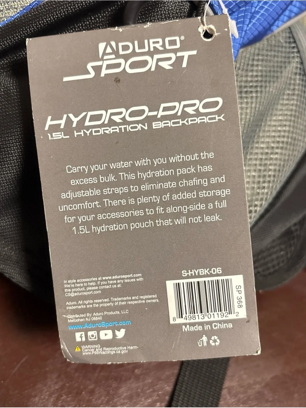 Duro Sport blue hydration
